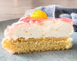 Schmand Mandarinen Kuchen Rezept, schnell, einfach, erfrischend