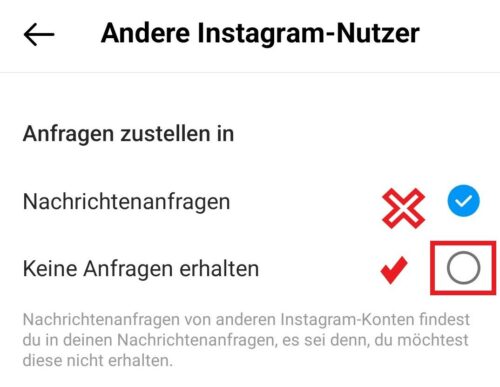 Einstellungen Nachrichtenanfragen Instagram Anleitung