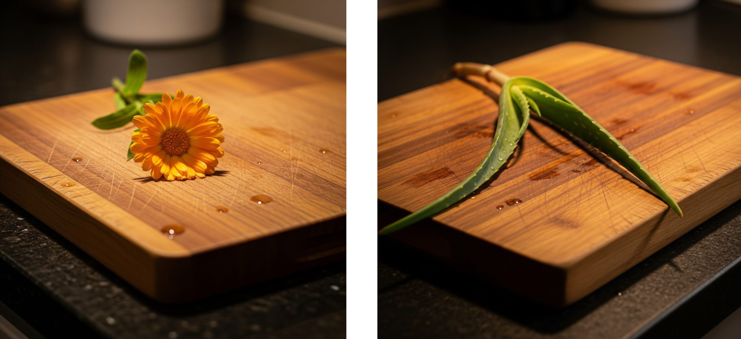 Calendula und Aloe Vera