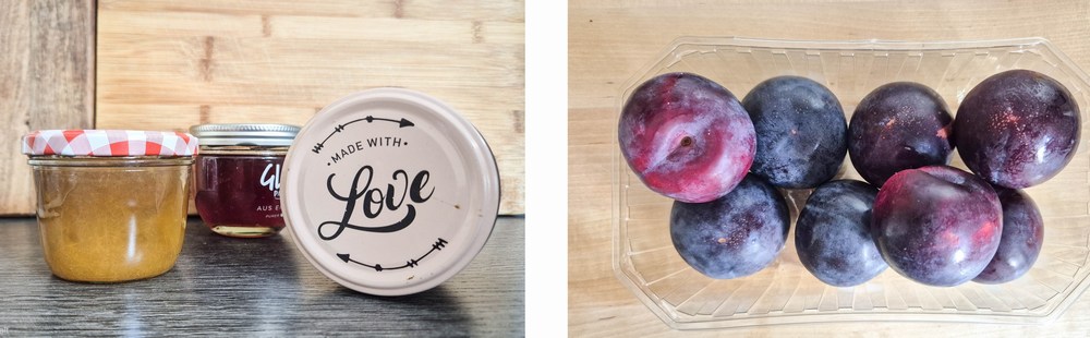 Marmelade und Pflaumen