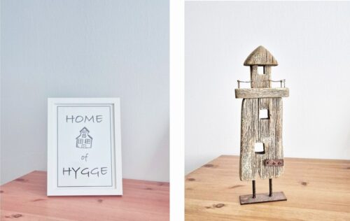 Hyggebild, Leuchtturm aus Holz